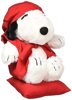【中古】【ぬいぐるみ付き添い人！】★還暦祝賀会に！真っ赤ちゃんちゃんこ＆かぶり笠・おせっかい仕掛ける（小）*kanreki-dollset-snoopy-hp