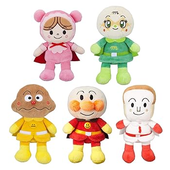 【中古】【未当て嵌める】セガトイズ(SEGA TOYS) アンパンマン プリちぃビーンズS Plus 5体 ぬいぐるみ 仕掛ける アンパンマン しょくぱんまん カレーパンマン メロンパンナ