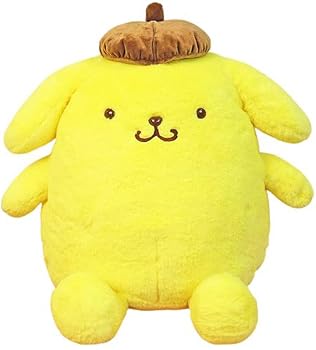 【中古】ナカジマコーポレーション ほわほわ ポムポムプリン L イエロー H45xW47xD45cm ぬいぐるみ サンリオ 大 プリン プレゼント 143136-20｜AJIMURA-SHOP