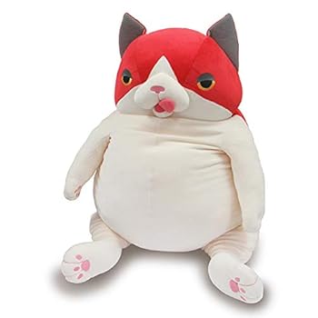 【中古】シナダグローバル もちシリーズ もちねこ ナオル (XXL) 50×50×65cm ぬいぐるみ ネコ アニマル MNNR-1800R