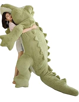 【中古】MIXUS ぬいぐるみ 特大 ワニ 馬鹿でかい わにのぬいぐるみ/鰐/抱き枕 /途轍も無い (緑であること, 160糎)