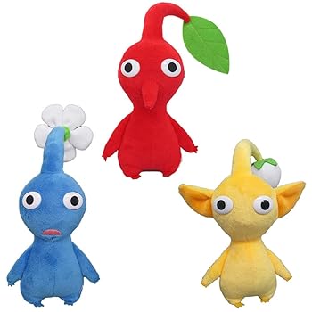 【中古】【未使用】ピクミン ぬいぐるみ 3種セット (赤ピクミン・青ピクミン・黄ピクミン) 高さ17cm