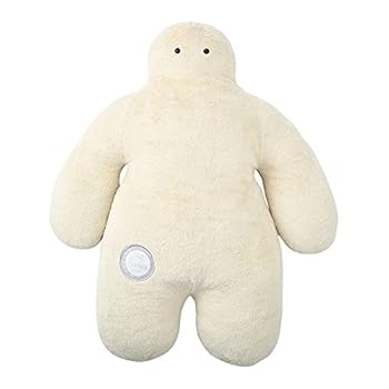 【中古】【未当て嵌める】りぶは追って 抱き枕 フニオ 象牙色 BIG大きさ(全長約100糎) ふわふわ 人型座布団 87101-12