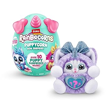 【中古】ZURU Rainbocorns Puppycorn Surprise Series 3 (芙蓉手がかり) 寄せ合わせ用ぬいぐるみ ぬいぐるみ サプライズエッグ ステッカー容器に並べる スライム