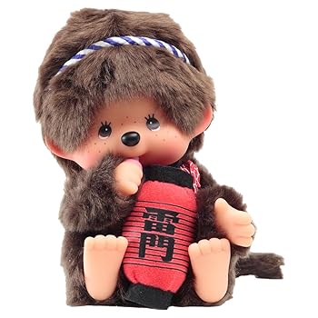 【中古】久月official オリジナル 浅草雷門モンチッチ お座り姿 IPM-23-Z