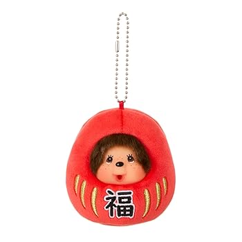 【中古】【未当て嵌める】セキグチ(Sekiguchi) モンチッチ だるまモンチッチ SS 手がかりチェーン店ぬいぐるみ 202942 H9×W8.5×D8.5糎