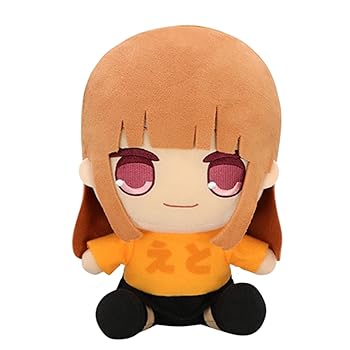 【中古】【未当て嵌める】派手桃 おすわり BIGぬいぐるみ からぴち Vtuber 約30糎 (えと)