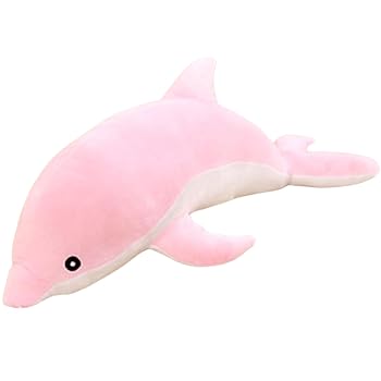 【中古】[Stylish Soda] 抱き枕 海豚 ぬいぐるみ ドルフィン だきまくら 仕合わせを呼ぶサクラ色海豚 わたしのイル―お父ちゃん (サクラ色,120糎)