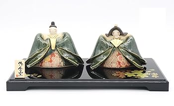 【中古】【未当てはめる】クラフトマンハウス 桃の節句 ひな人形 織部 錦 雛飾りつけ