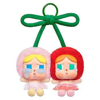 【中古】【未使用】POP MART CRYBABY Crying For Love ぬいぐるみペンダント Love You Cherry Much