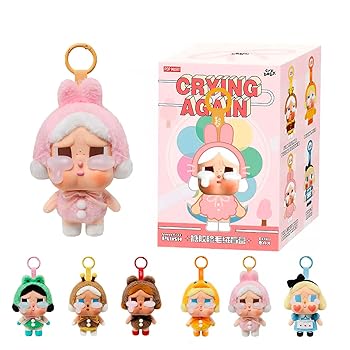 【中古】【未使用】【正規品・未開封】POP MARTCRYBABY Crying Again シリーズ フェイスぬいぐるみ【1ピース】 ポップマート ガチャガチャ ブラインド ボックス フ