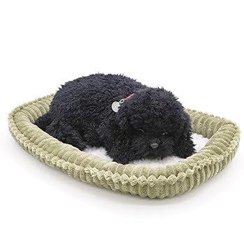 【中古】【未使用】ニニアンドキノ パーフェクトペット (小サイズ) トイプードル (黒・ブラック) ぬいぐるみ 犬 いぬ イヌ リアル 本物 そっくり 雑貨 動物 アニマ