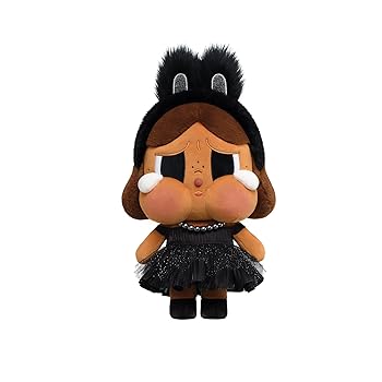 【中古】【未使用】POP MART CRYBABY SHINY SHINY シリーズ ぬいぐるみ (ブラック)
