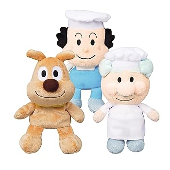 【中古】【未使用】セガトイズ それいけ! アンパンマン プリちぃビーンズS Plus ぬいぐるみ × 3種セット (めいけんチーズ + バタコさん + ジャムおじさん) 各1個ず