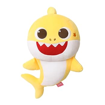 【中古】Pinkfong ベイビーシャーク ぬいぐるみ, イエロー, ソフト素材, 30cm, キャラクター, 子供向け