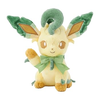 【中古】【未使用】ポケモンセンターオリジナル ぬいぐるみ Eevee Collection リーフィア