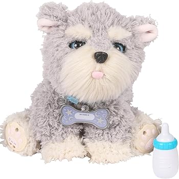 【中古】マイドリームパピー ラッフルズ（コンセント接続タイプ・パッケージなし）動く ぬいぐるみ シュナウザー ５種類以上の動きと鳴き声 犬 イヌ