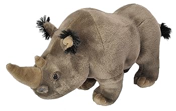 【中古】ワイルドリパブリック 犀 ぬいぐるみ 本当の 自然状態毛の荒物 やわらかい原材料 カドルキンズ W14×Ｄ38×Ｈ19糎 18156