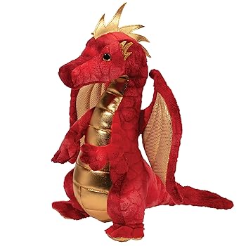 【中古】Douglas Eugene 赤いこと火竜 ぬいぐるみ