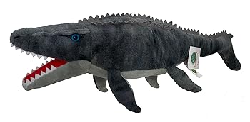 【中古】Adore 21インチ モササウルスのモビー 恐竜 ぬいぐるみ ブルー