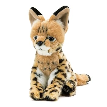 【中古】【未当て嵌める】カロラータ サーバルキャット ぬいぐるみ (子/リアルアニマルファミリー/分かりやすい肌ざわり) 本当の 毛の荒物 手あそび おあやつり人形 差し上げ物 差し上げ物 生まれ落ちる