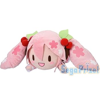 【中古】セガ 初音ミク続きもの メガジャンボ寝そべりぬいぐるみ“桜ミク”