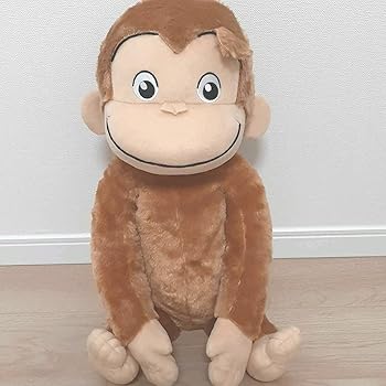 【中古】おさるのジョージ ギガジャンボぬいぐるみ