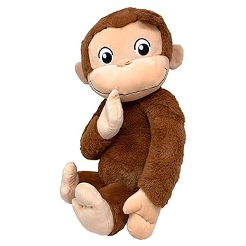【中古】とってもキュートなぬいぐるみ おさるのジョージ ギガジャンボ ふりむき ポーズ ぬいぐるみ 約50cm 6,521円