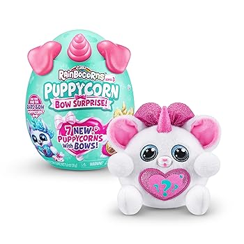 【中古】【未当て嵌める】ZURU Rainbocorns Puppycorn Surprise Series 3 (チワワ) 寄せ合わせ用ぬいぐるみ サプライズエッグ ステッカー容器に並べる スライム 犬のぬい謀議仲間