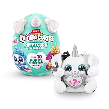 【中古】【未当て嵌める】ZURU Rainbocorns Puppycorn Surprise Series 3 (Dalmation) 寄せ合わせぬいぐるみ サプライズエッグ ステッカー容器に並べる スライム 犬のぬい謀議仲間