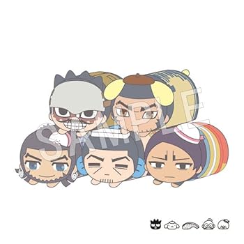 【中古】中外鉱業 ゴールデンカムイ×サンリオキャラクターズ もちころりんぬいぐるみマスコット TypeB BOX商品 全5種 5個入り 約80mm ポリエステル製画像