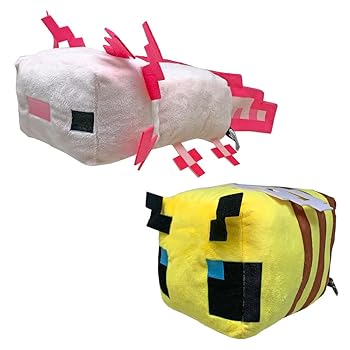 【中古】【未当て嵌める】一般受けモブがBIGぬいぐるみに BIG ぬいぐるみ ウーパールーパー 蜜蜂 全2種仕掛ける 約27糎 堅苦しさ グッズ