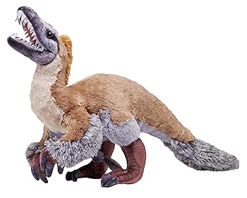 【中古】ワイルドリパブリック アーティスト ヴェロキラプトル ぬいぐるみ 恐竜 W19&times;D50&times;H32cm｜AJIMURA-SHOP