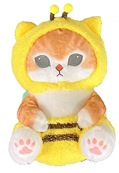 【中古】mofusand ミツバチにゃん BIGぬいぐるみ モフサンド 30cmサイズ