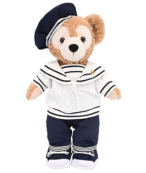 【中古】テディベア通信販売アリス ダッフィー 服 着せ替え 御召しもの 編み物乗り組み員 本体無 S大いさ用 (ダッフィー)