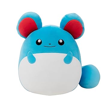 【中古】Squishmallows目あたらしい14インチマリルポケモンぬいぐるみ - ウルトラホンブルグ帽堅苦しさJazwaresぬいぐるみ(L大きさ)
