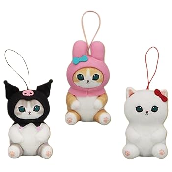 【中古】【未当て嵌める】mofu\u0027sand x サン’リオキャラクターズ 共同研究 マスコット 3種仕掛ける 約10糎 (音の大きさ.1)