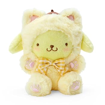 【中古】サンリオ(SANRIO) サンリオ 大好きネコネコシリーズ ぬいぐるみL ポムポムプリン プリン POMPOMPURIN 19×20×12.7cm キャラクター 918571 SANRI