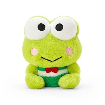 【中古】【未当て嵌める】サンリオ(SANRIO) ぬいぐるみSS けろけろけろっぴ けろっぴー KEROKEROKEROPPI 13×12×8糎 文字記号 618063