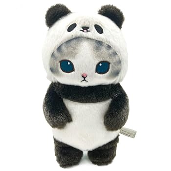 【中古】【未使用】サンアロー mofusand ぽてたまぬいぐるみ パンダにゃん グレー 940832 モフサンド ぢゅの X インスタ SNS 猫