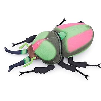 【中古】【未使用】lilizzhoumax リアルなカラフルなクワガタのぬいぐるみ動物のおもちゃ-35cm、子供用の柔らかいカブトムシのぬいぐるみ、家の装飾、かわいい、ユ｜AJIMURA-SHOP