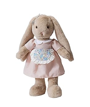 【中古】【未当て嵌める】Across Rainbow ぬいぐるみ うさぎ クリスマス差し上げ物 M大きさ 立ち高さ45コマーシャル（サクラ色のスコート） (サクラ色のスコート)