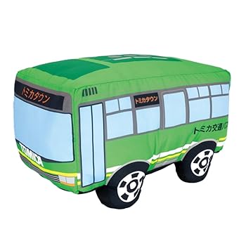 【中古】【未使用】トミカ 特大サイズ ぬいぐるみ 公式 クッション 約42cm BIG 大きい (グリーン)
