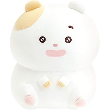 【中古】まいにちはむちま 『はむちま、小さい幸せと出会う。』 ぬいぐるみ(M) MV49601 H340×W280×D230mm