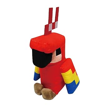 【中古】【未使用】ケイカンパニー(K Company) Minecraft コレクションぬいぐるみ オウム MCT-CNG11-OM H25.3×W14×D15cm