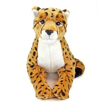 【中古】【未使用】カロラータ チーター ぬいぐるみ (親/リアルアニマルファミリー/やさしい手触り) リアル 動物 おもちゃ お人形 ギフト プレゼント 誕生日 (検針2