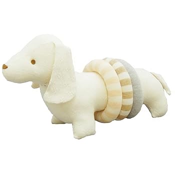 【中古】【オーガニックガーデン】ぬいぐるみ犬（円環付）