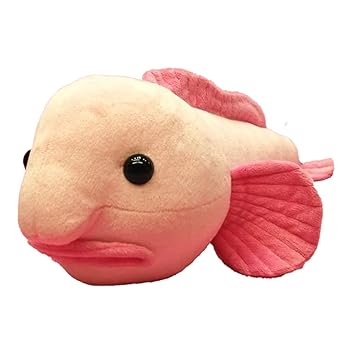 【中古】【未使用】しんかいさんシリーズ ニュウドウカジカ　X　ブロブフィッシュ ぬいぐるみ 全長17cm