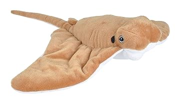 【中古】ワイルドリパブリック ウシバナトビエイ ぬいぐるみ 本当の 海の毛の荒物 エイ 20\" W56×Ｄ56×Ｈ9糎 21458"