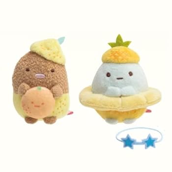 【中古】【すみっコぐらしShop押さえる】「ぺんぺんフルーツ御休み」ぬいぐるみ てのりぬいぐるみ仕掛ける（とんかつ＆たぴおか）